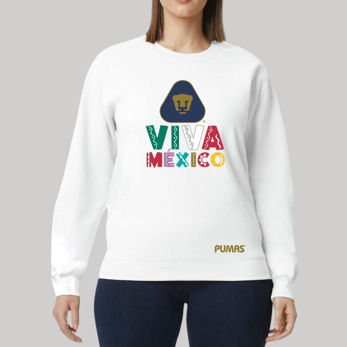 Sudadera Mujer Pumas UNAM Tricolor