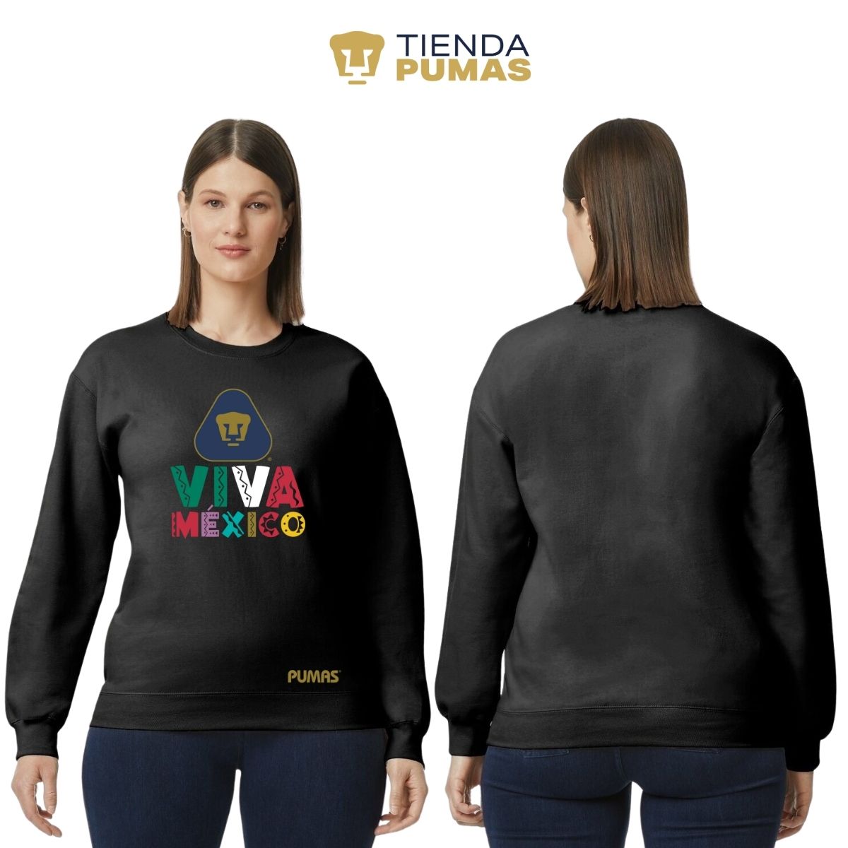 Sudadera Mujer Pumas UNAM Tricolor