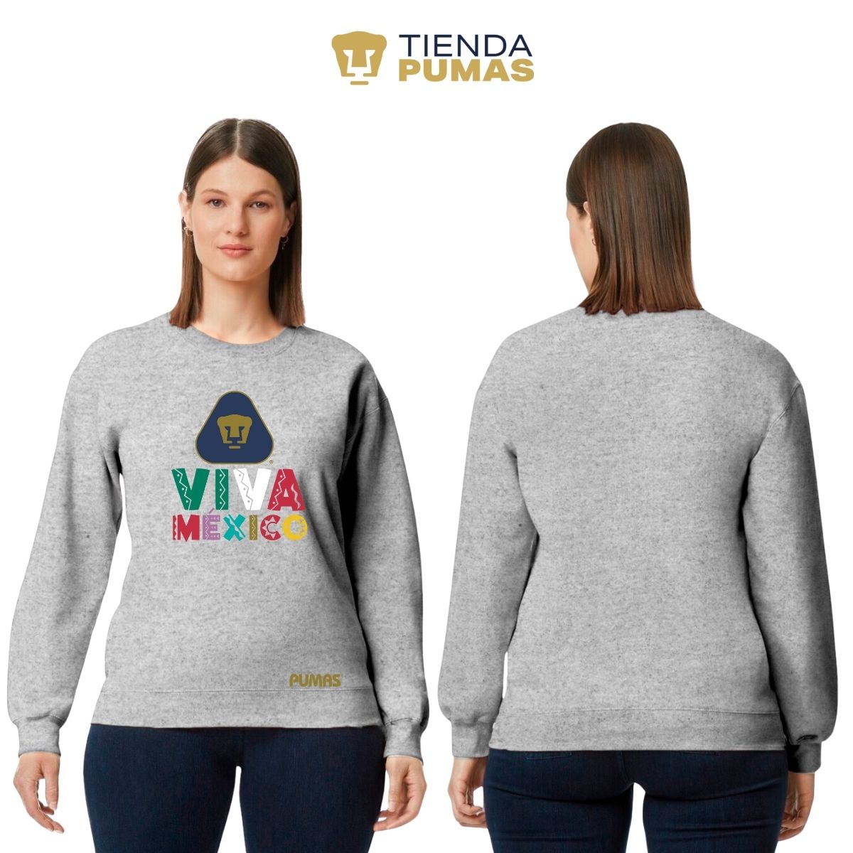 Sudadera Mujer Pumas UNAM Tricolor