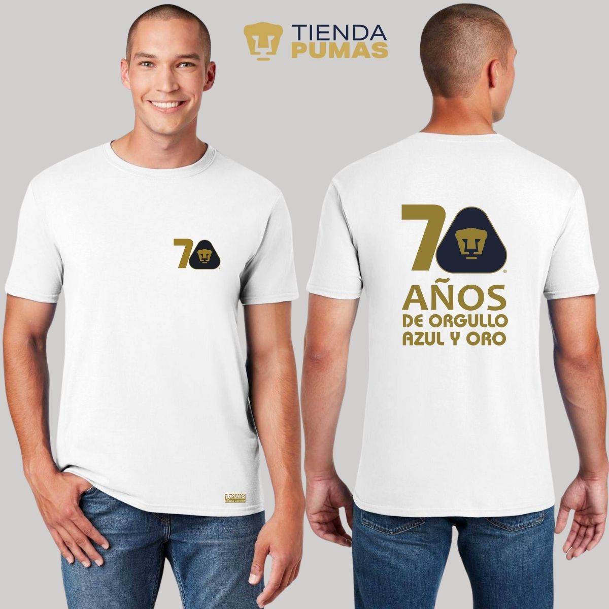 Playera Hombre Pumas UNAM 70 Años FYR Edición Limitada 4