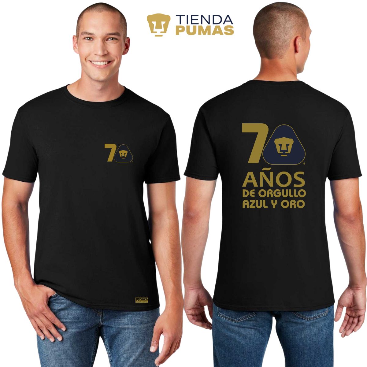 Playera Hombre Pumas UNAM 70 Años FYR Edición Limitada 4