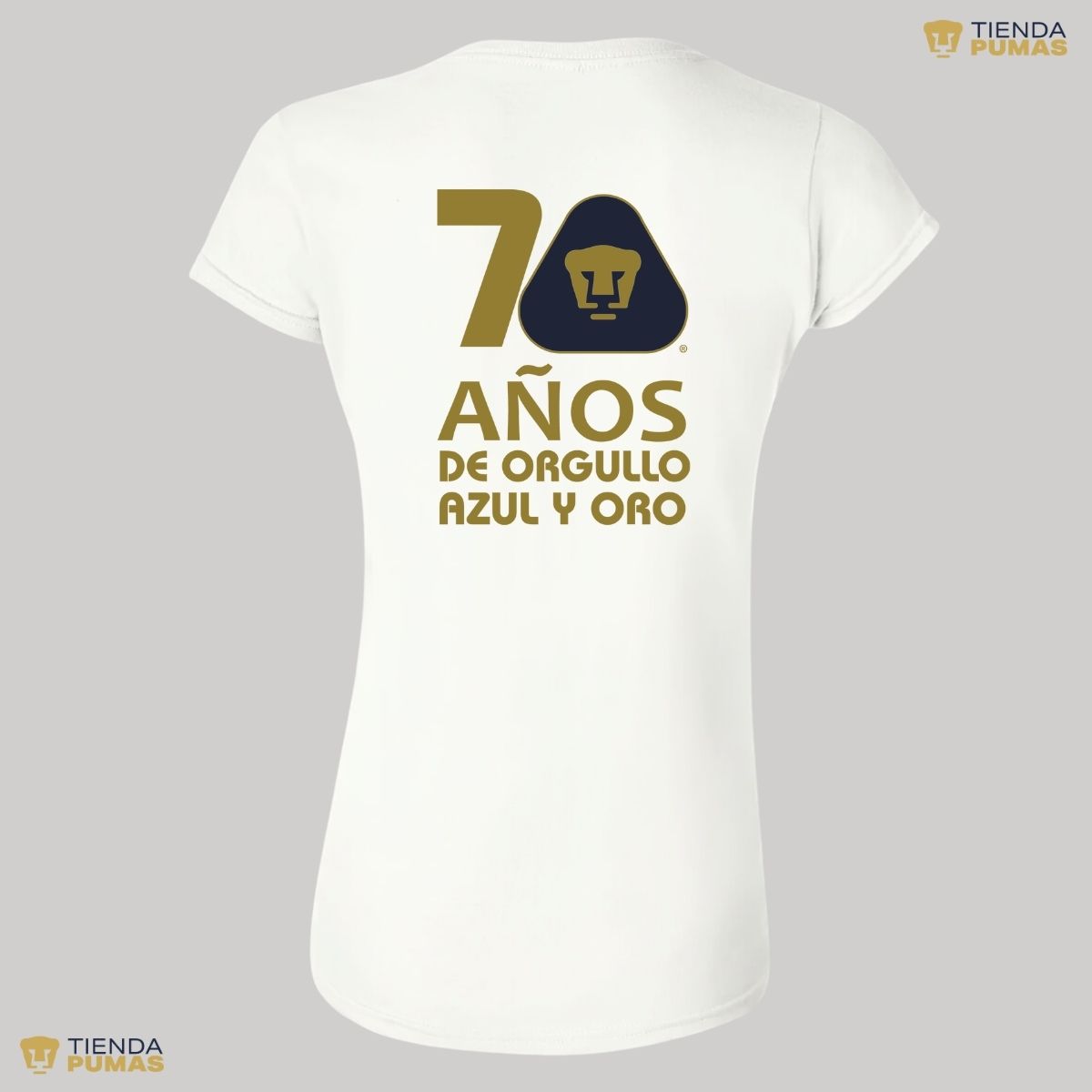 Playera Mujer Pumas UNAM 70 Años FYR Edición Limitada 4