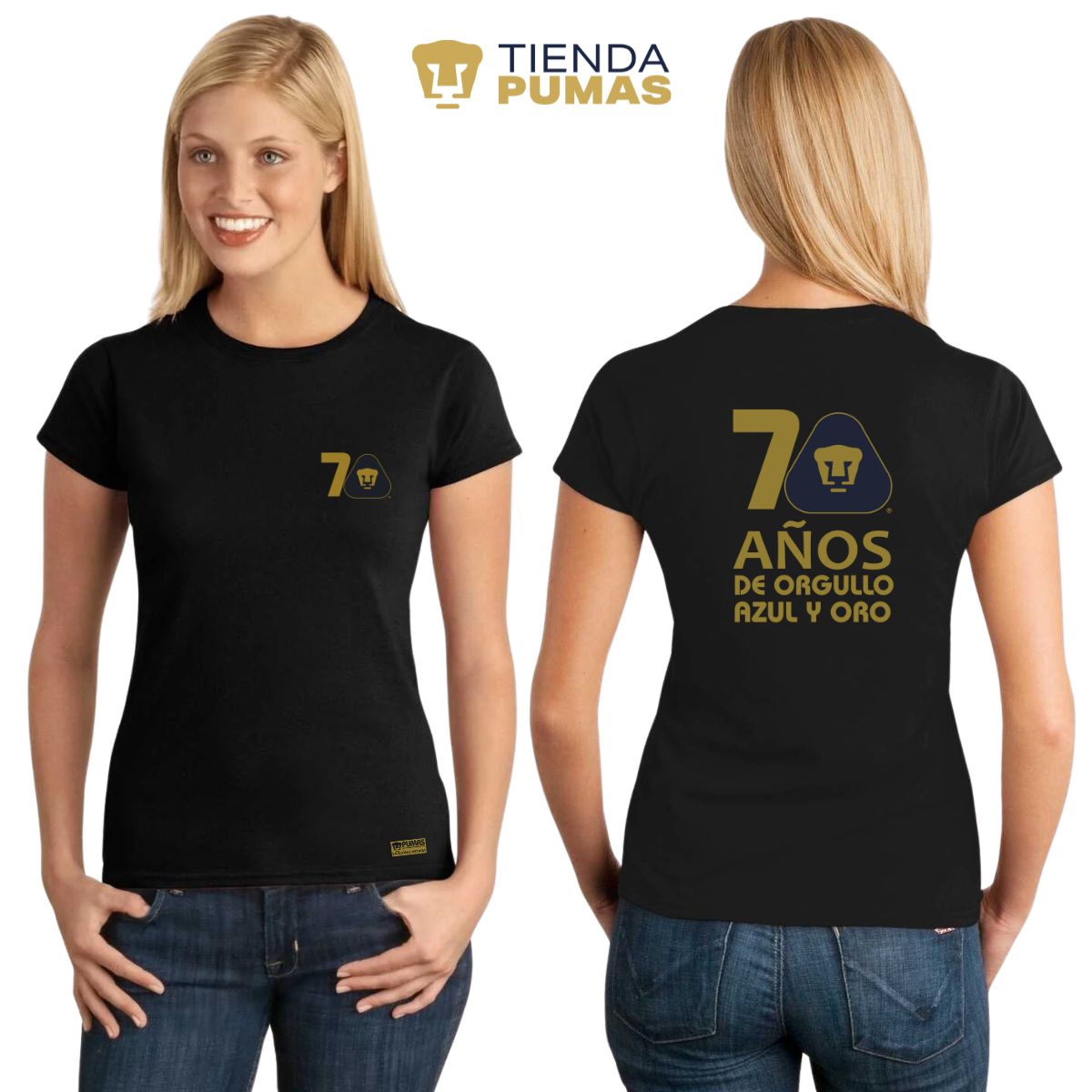 Playera Mujer Pumas UNAM 70 Años FYR Edición Limitada 4