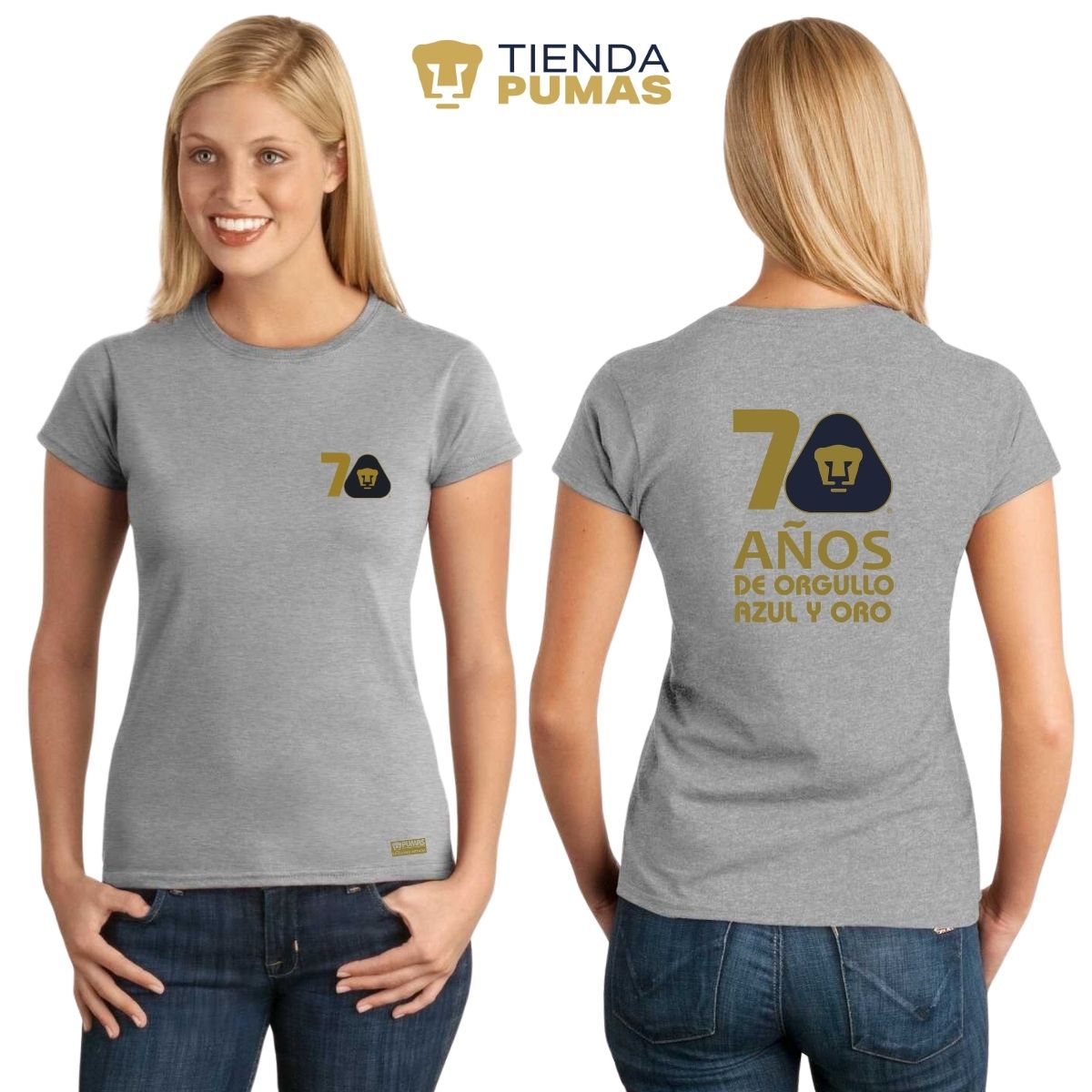 Playera Mujer Pumas UNAM 70 Años FYR Edición Limitada 4