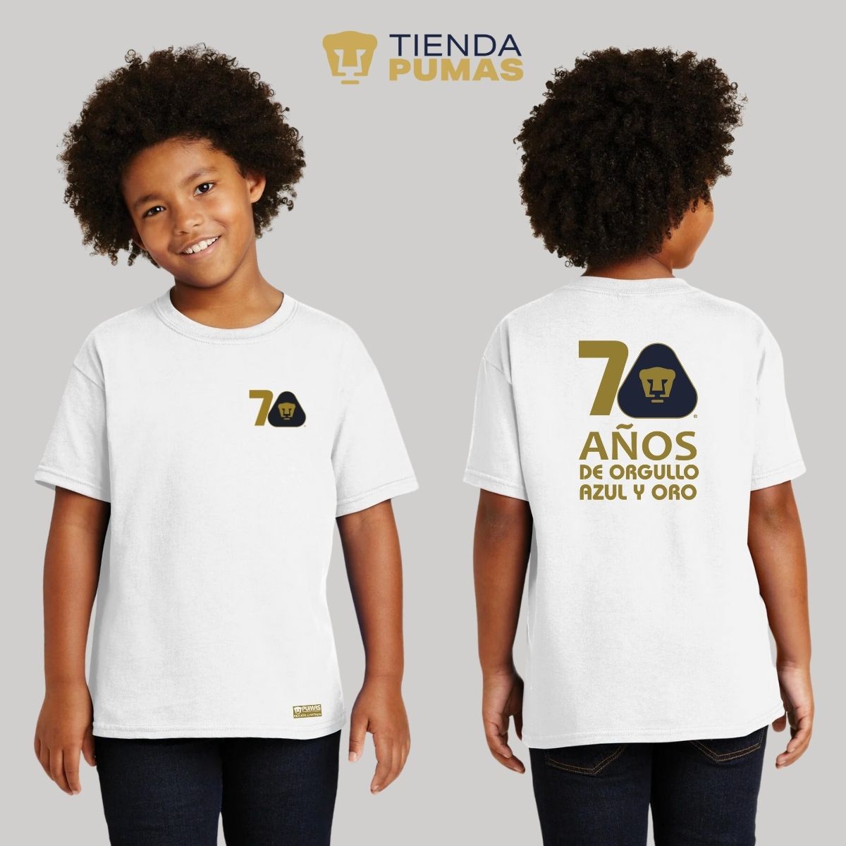 Playera Niños Pumas UNAM 70 Años FYR Edición Limitada 4