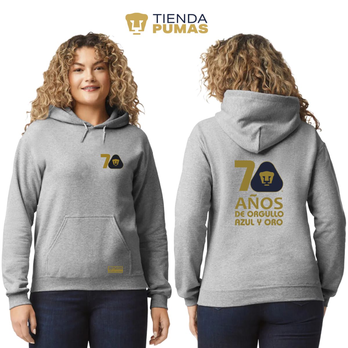 Sudadera Mujer Hoodie Pumas UNAM 70 Años FYR Edición Limitada 4