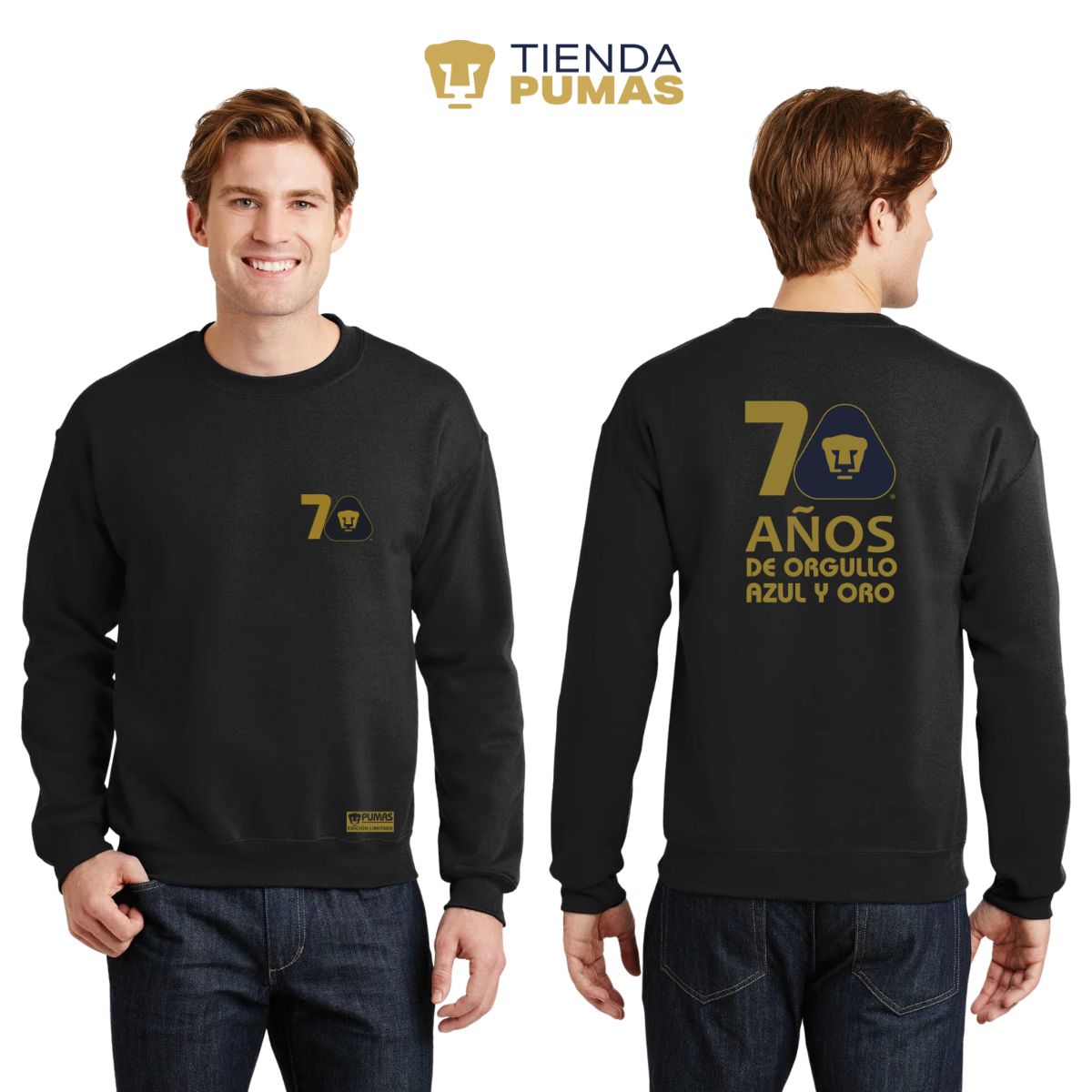 Sudadera Hombre Pumas UNAM 70 Años FYR Edición Limitada 4