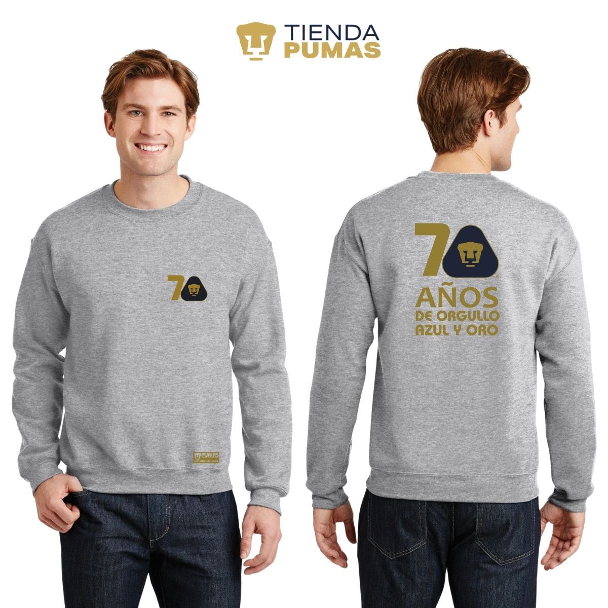 Sudadera Hombre Pumas UNAM 70 Años FYR Edición Limitada 4