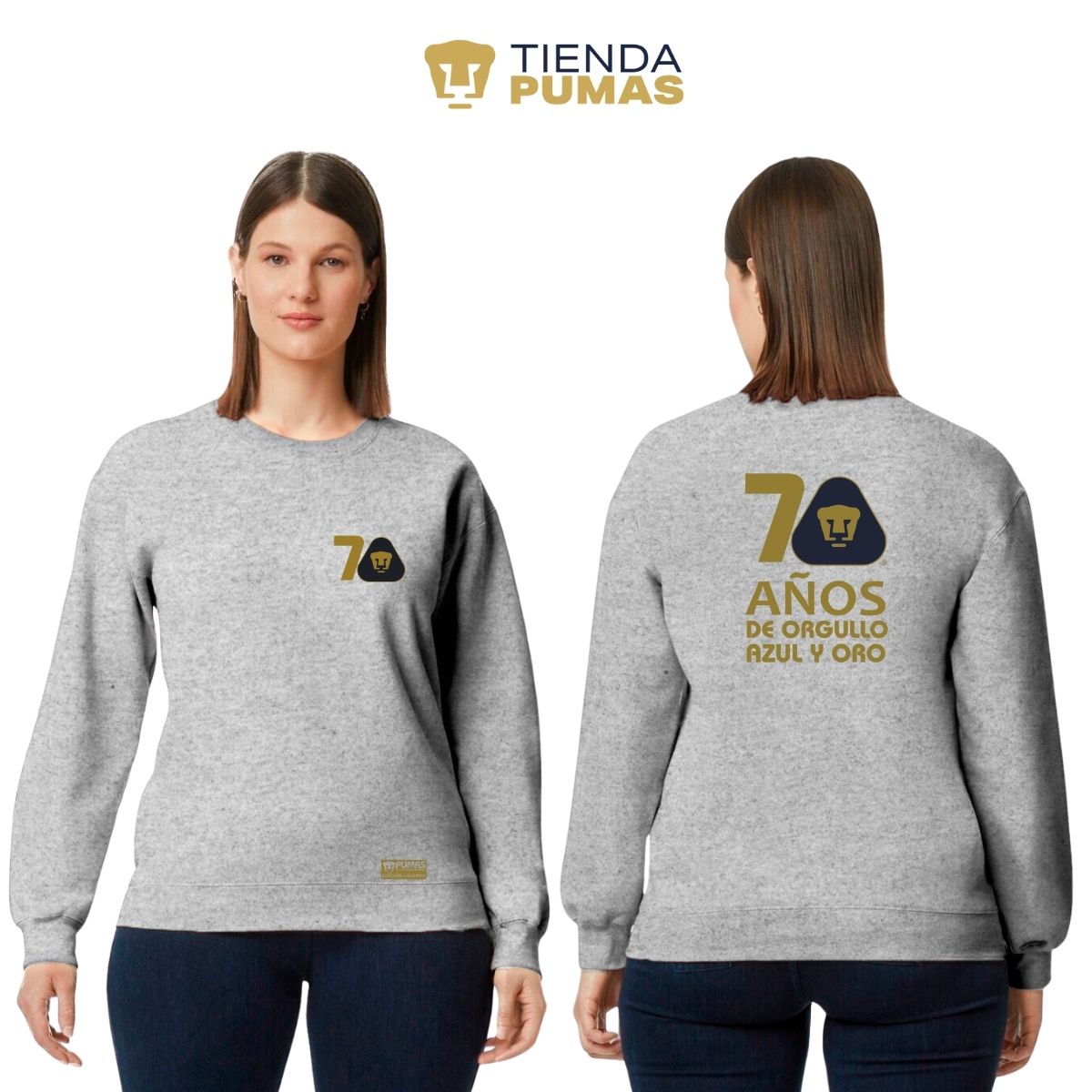 Sudadera Mujer Pumas UNAM 70 Años FYR Edición Limitada 4