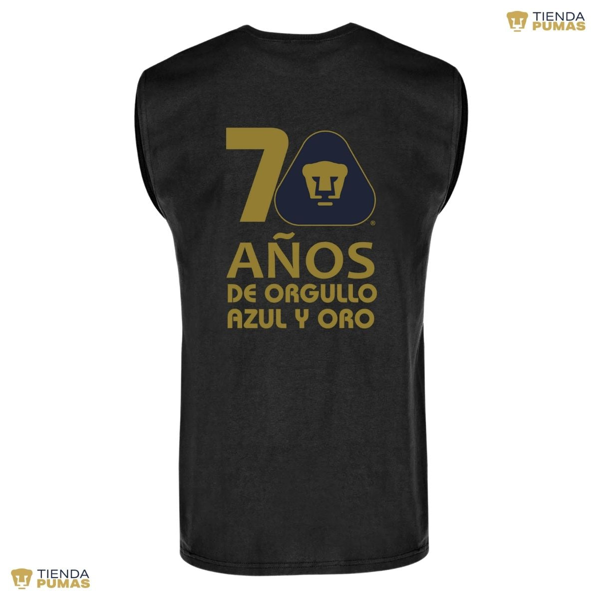 Playera Hombre Pumas UNAM Sin Manga 70 Años FYR Edición Limitada 4