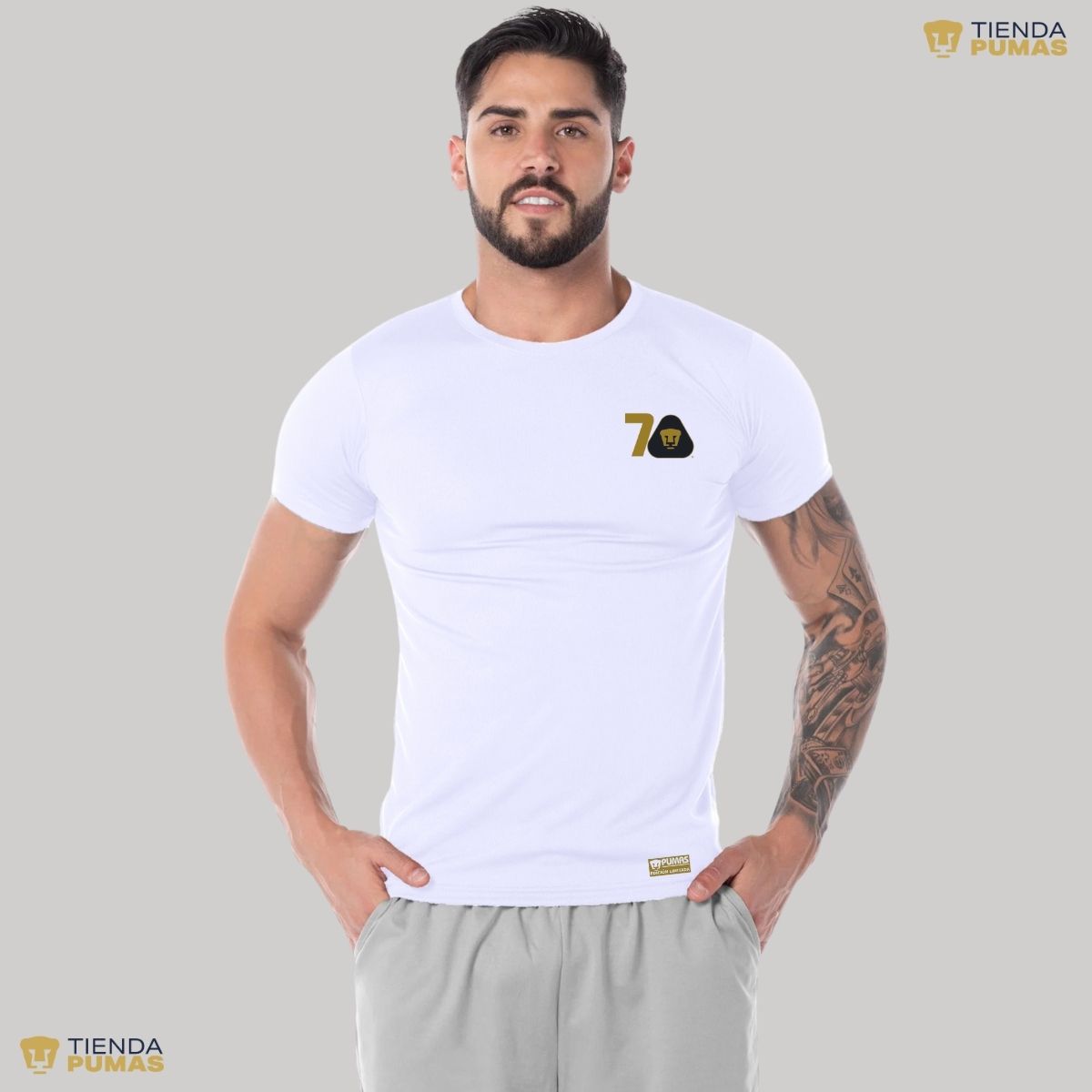 Playera Transpirable Hombre Pumas UNAM 70 Años FYR Edición Limitada 4