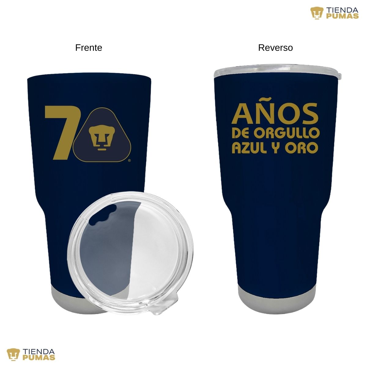 Termo 30 Oz Pumas UNAM 70 Años FYR Edición Limitada 4