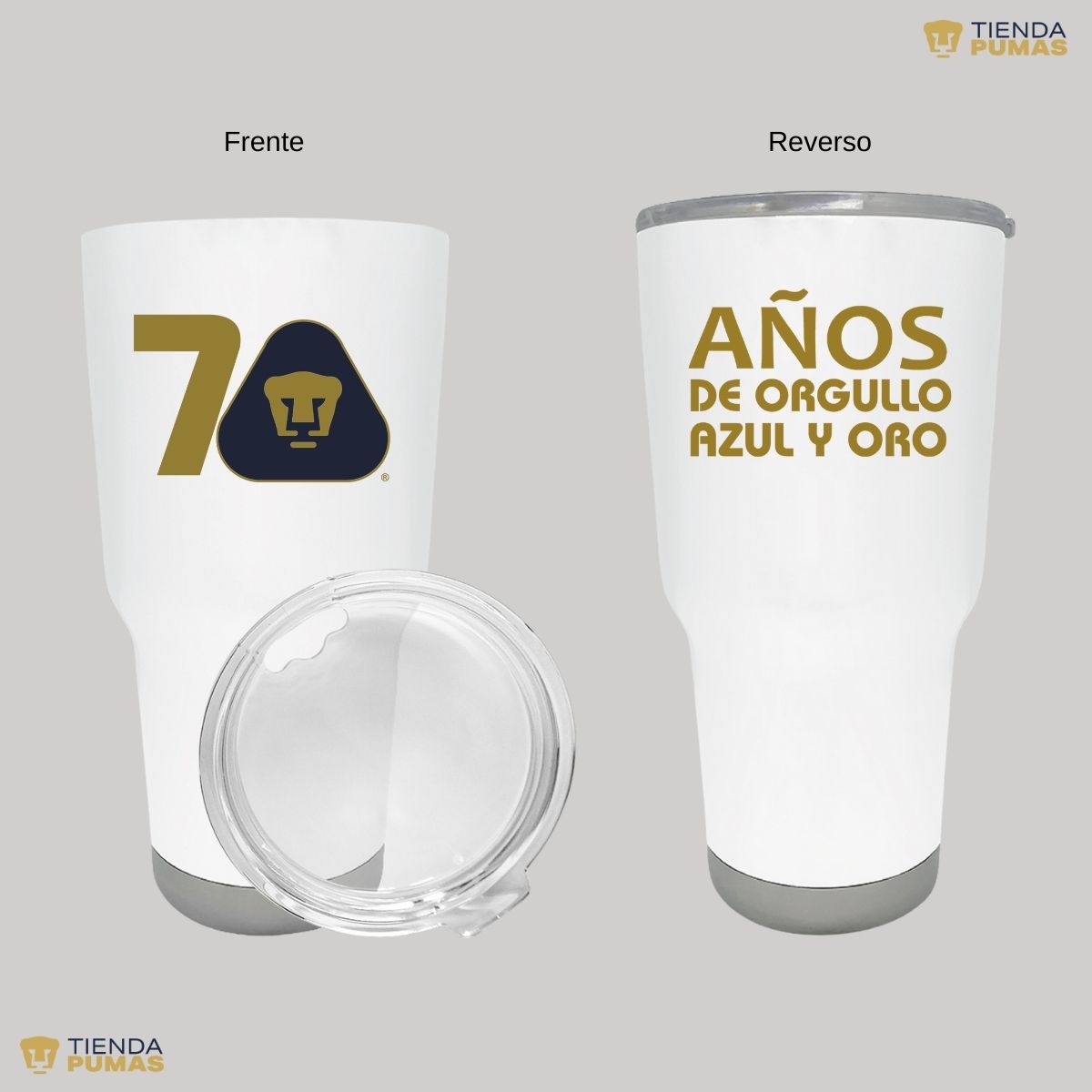 Termo 30 Oz Pumas UNAM 70 Años FYR Edición Limitada 4