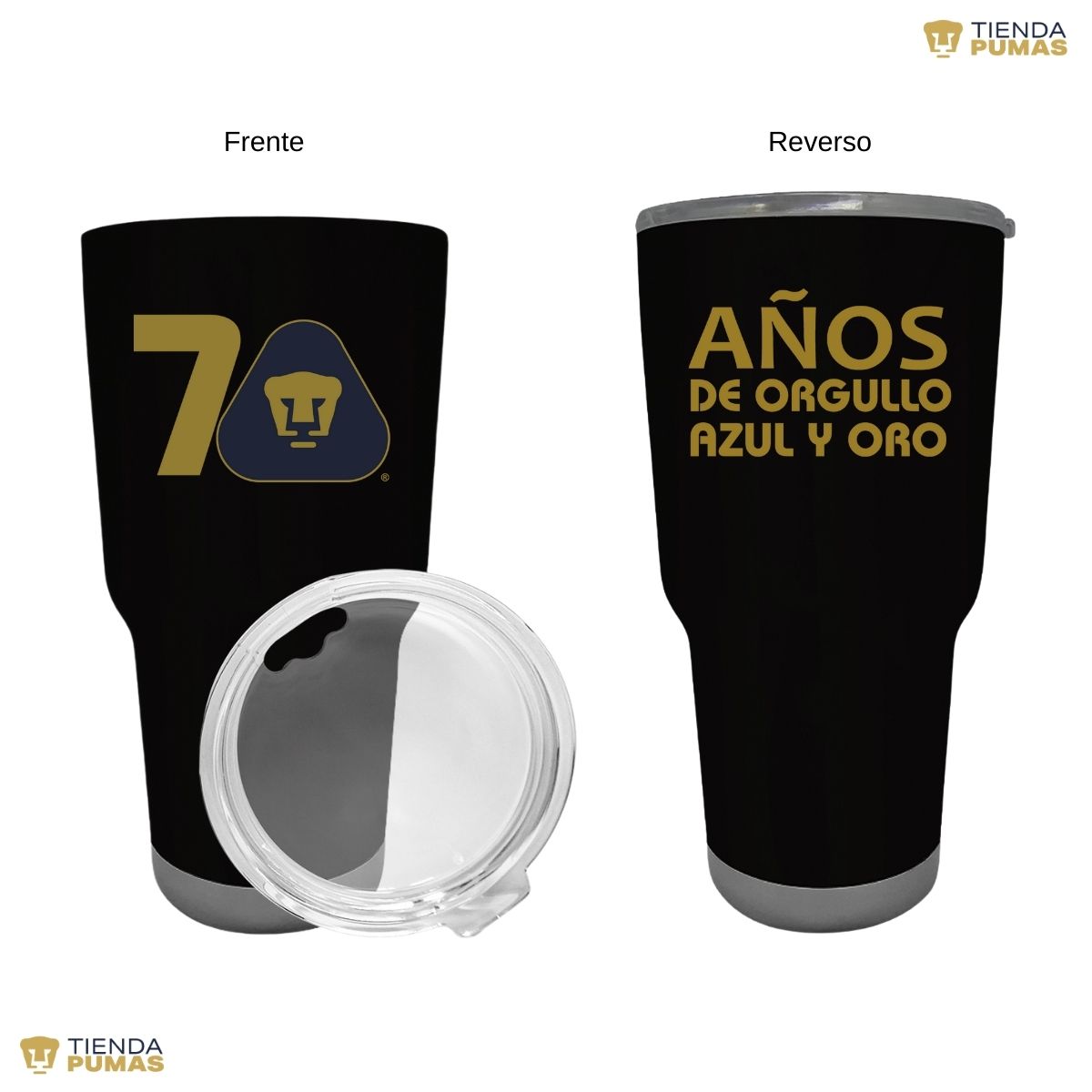 Termo 30 Oz Pumas UNAM 70 Años FYR Edición Limitada 4