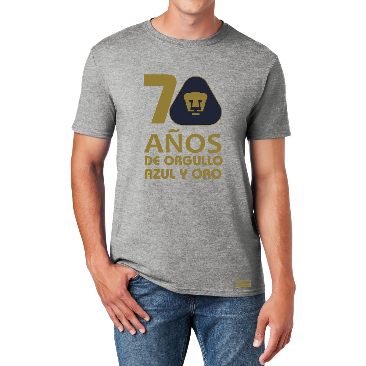 Playera Hombre Pumas UNAM 70 Años Fte Edición Limitada 4