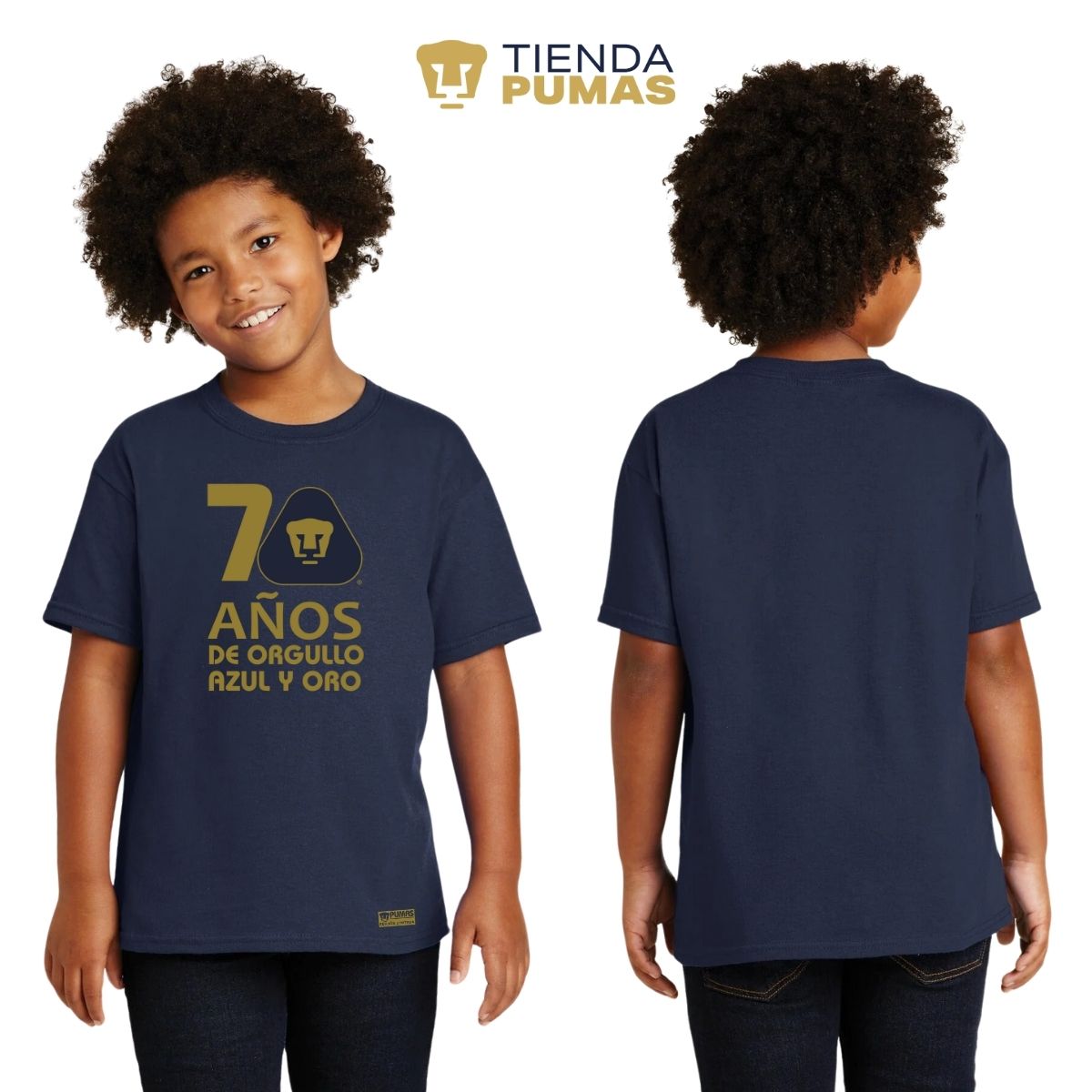 Playera Niños Pumas UNAM 70 Años Fte Edición Limitada 4