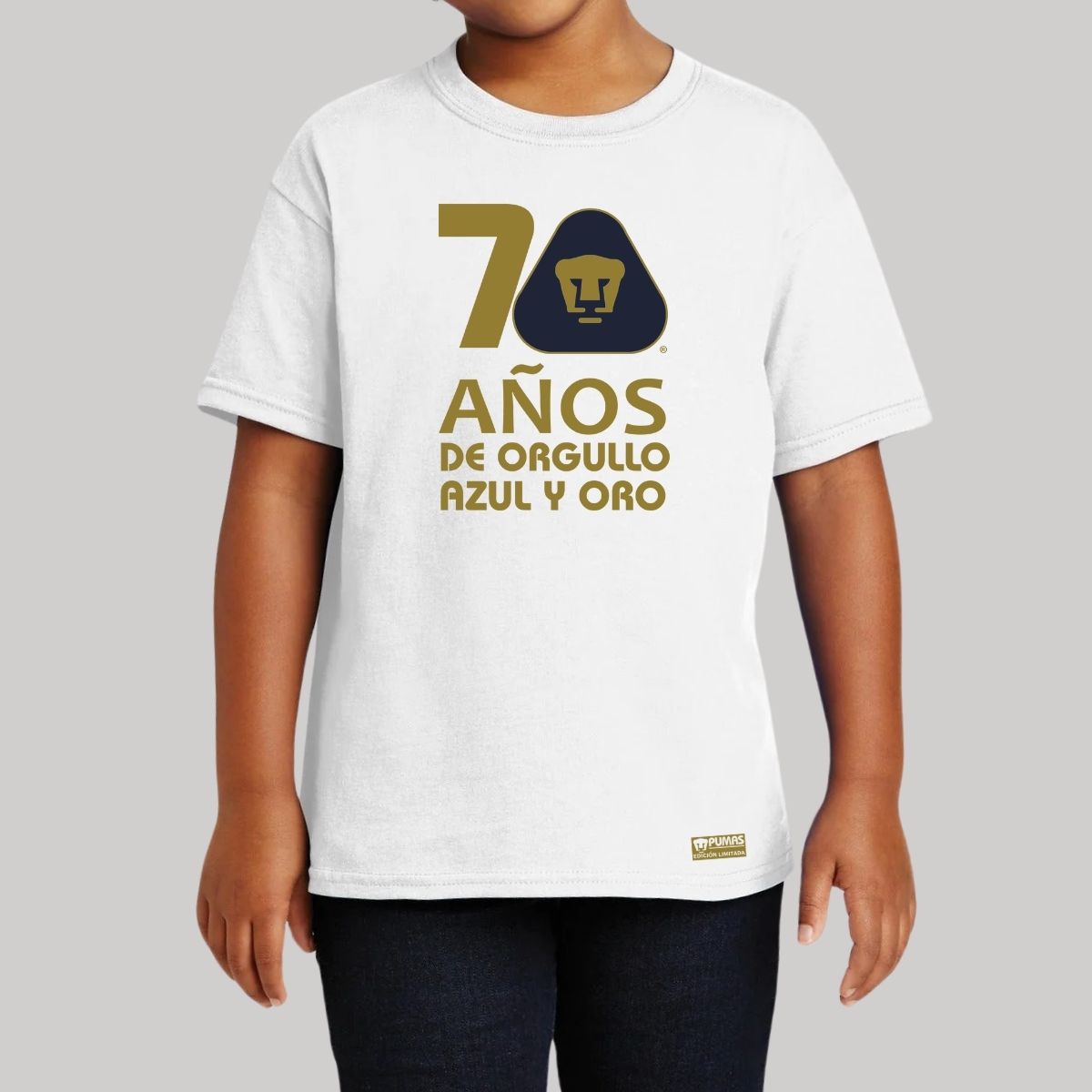 Playera Niños Pumas UNAM 70 Años Fte Edición Limitada 4