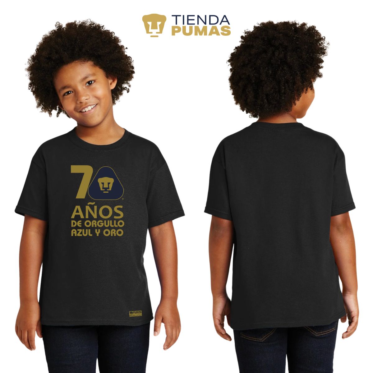 Playera Niños Pumas UNAM 70 Años Fte Edición Limitada 4