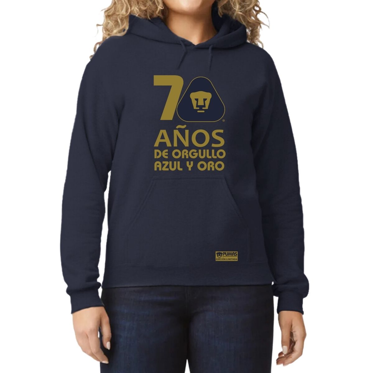 Sudadera Mujer Hoodie Pumas UNAM 70 Años Fte Edición Limitada 4