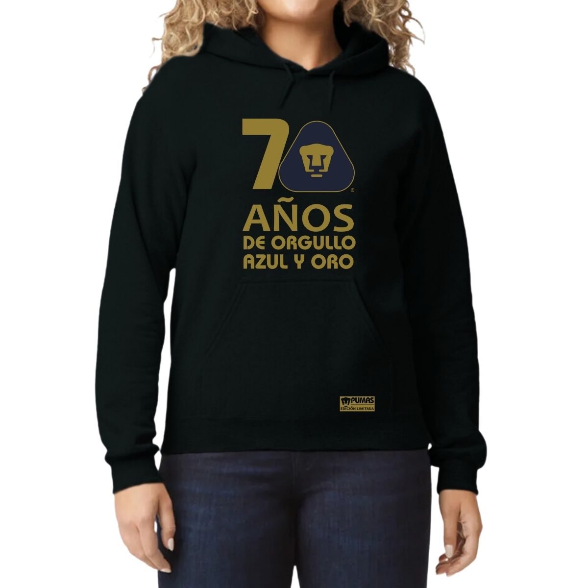 Sudadera Mujer Hoodie Pumas UNAM 70 Años Fte Edición Limitada 4