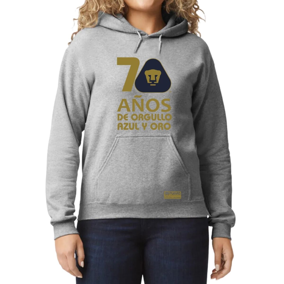 Sudadera Mujer Hoodie Pumas UNAM 70 Años Fte Edición Limitada 4