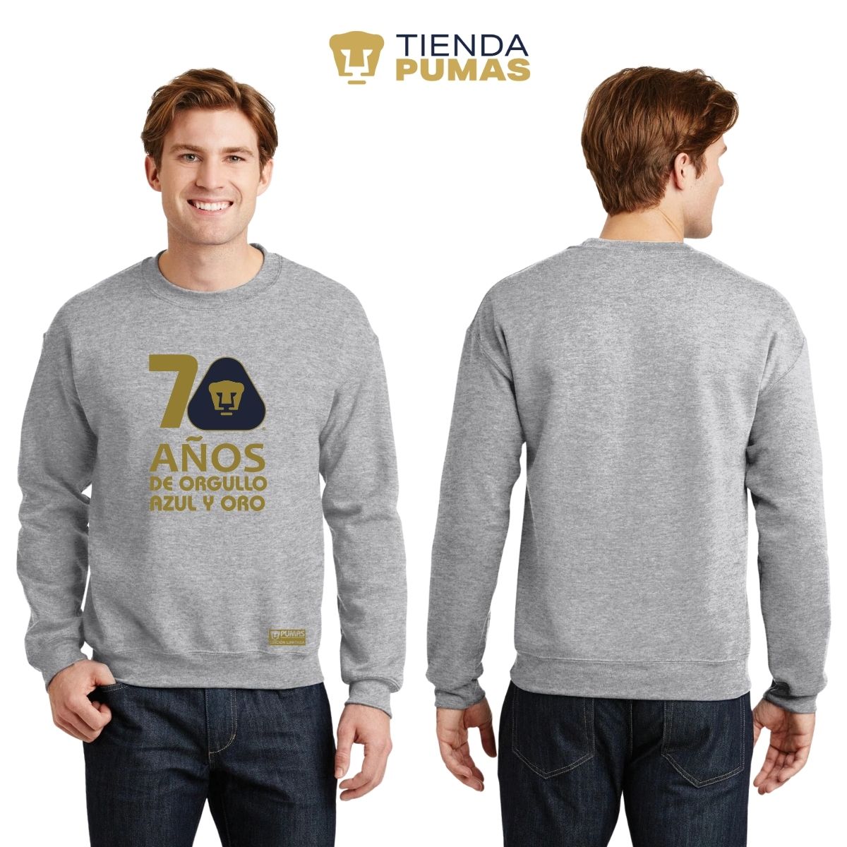 Sudadera Hombre Pumas UNAM 70 Años Fte Edición Limitada 4