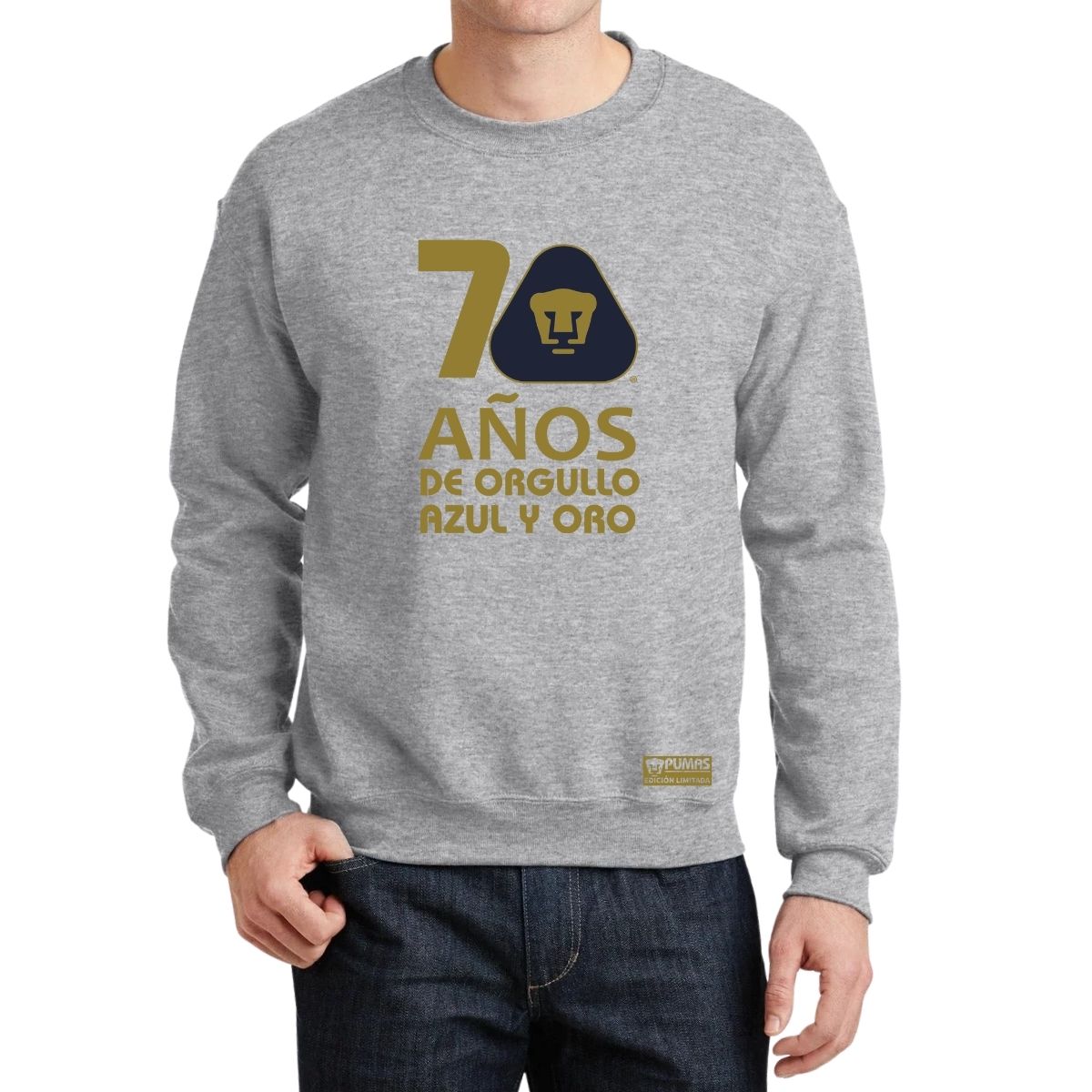 Sudadera Hombre Pumas UNAM 70 Años Fte Edición Limitada 4