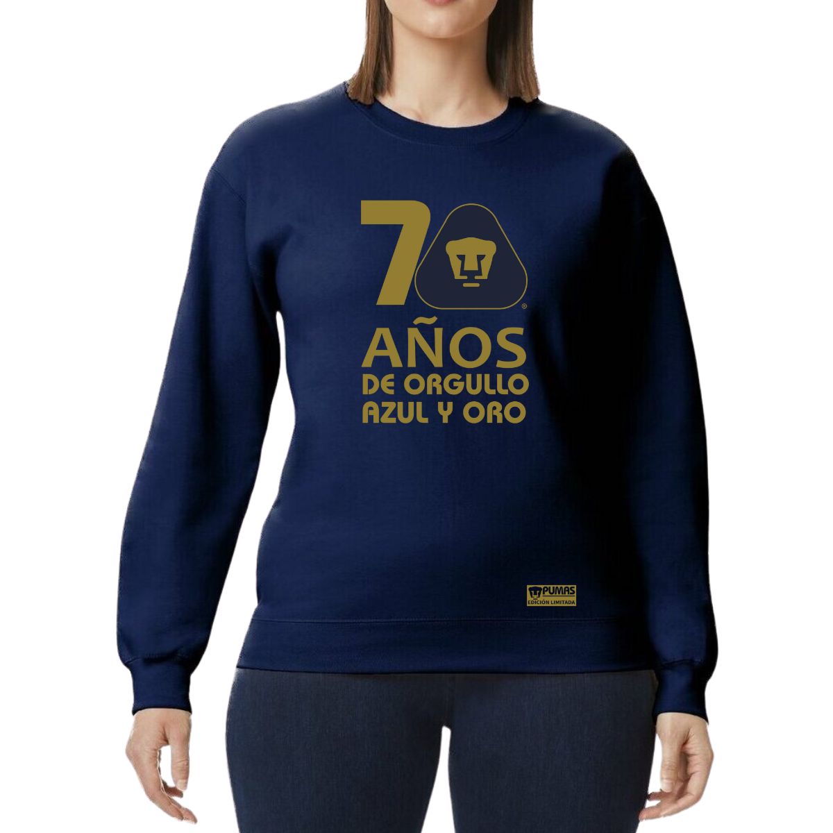 Sudadera Mujer Pumas UNAM 70 Años Fte Edición Limitada 4