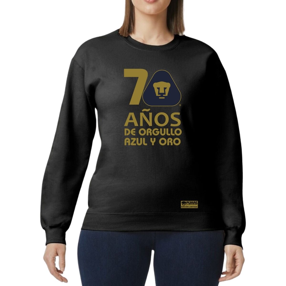 Sudadera Mujer Pumas UNAM 70 Años Fte Edición Limitada 4