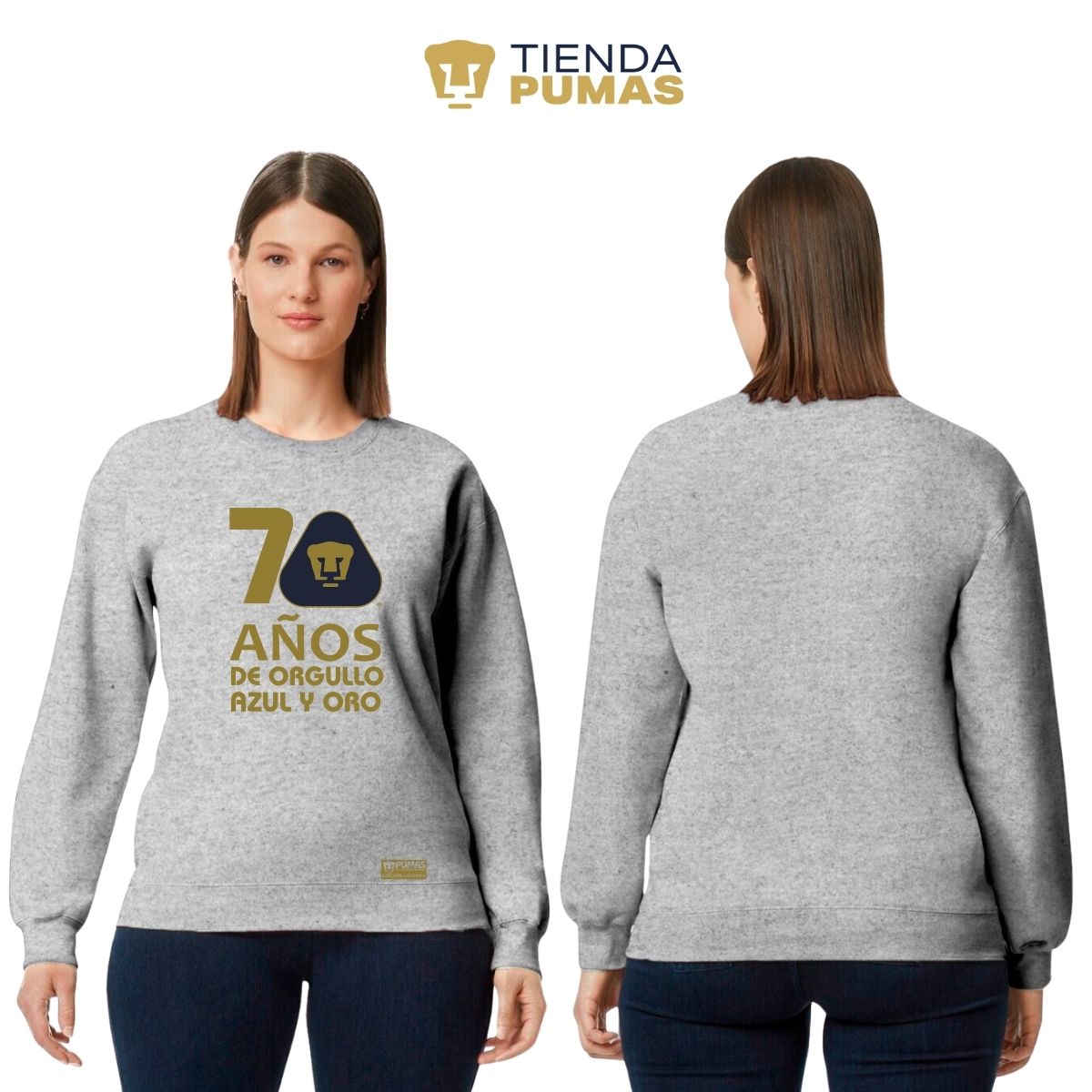 Sudadera Mujer Pumas UNAM 70 Años Fte Edición Limitada 4