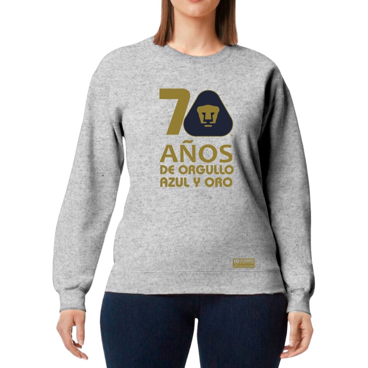 Sudadera Mujer Pumas UNAM 70 Años Fte Edición Limitada 4