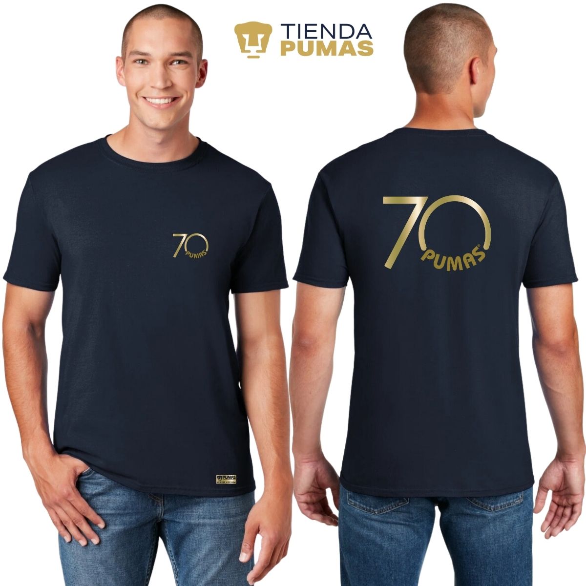 Playera Hombre Pumas UNAM 70 Aniversario FYR Edición Limitada 4