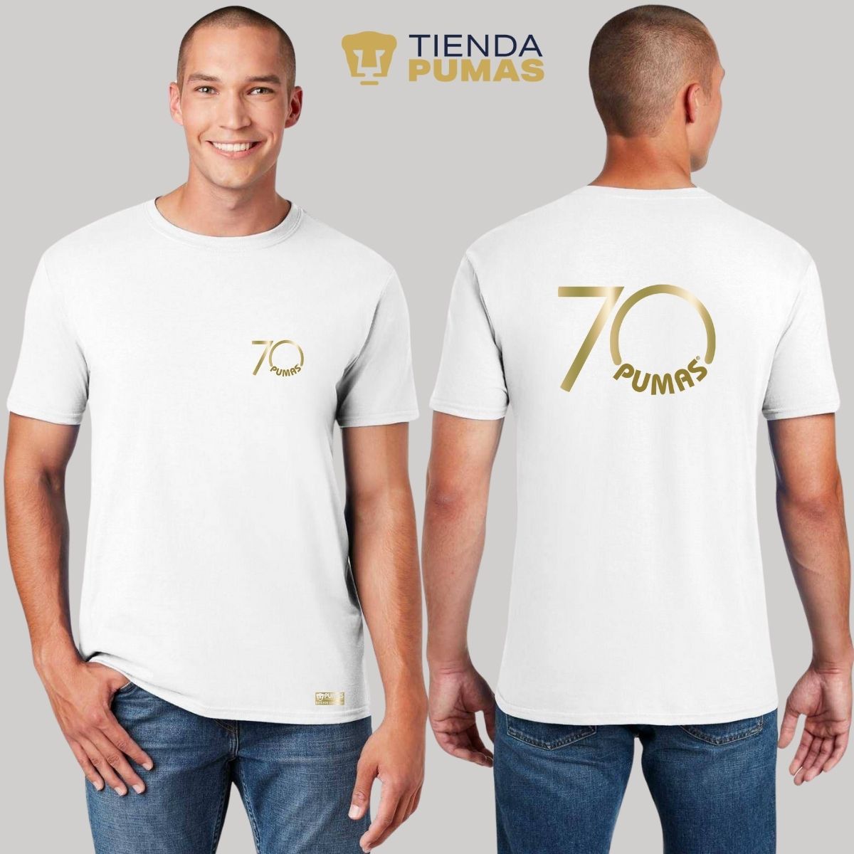 Playera Hombre Pumas UNAM 70 Aniversario FYR Edición Limitada 4