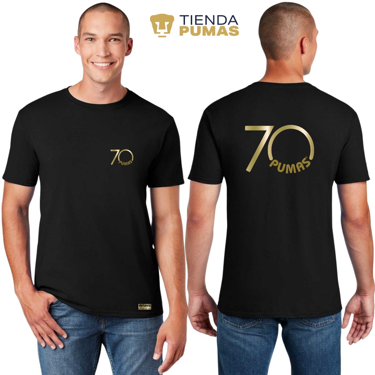 Playera Hombre Pumas UNAM 70 Aniversario FYR Edición Limitada 4