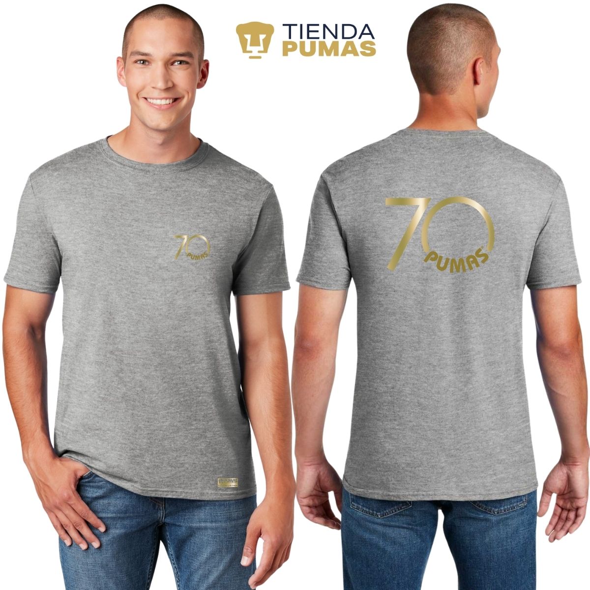 Playera Hombre Pumas UNAM 70 Aniversario FYR Edición Limitada 4