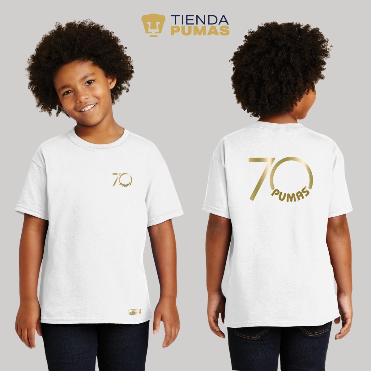 Playera Niños Pumas UNAM 70 Aniversario FYR Edición Limitada 4