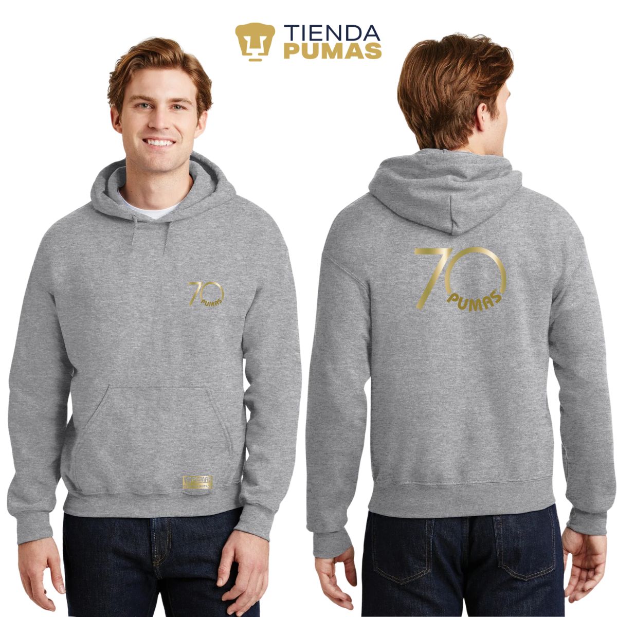 Sudadera Hombre Hoodie Pumas UNAM 70 Aniversario FYR Edición Limitada 4