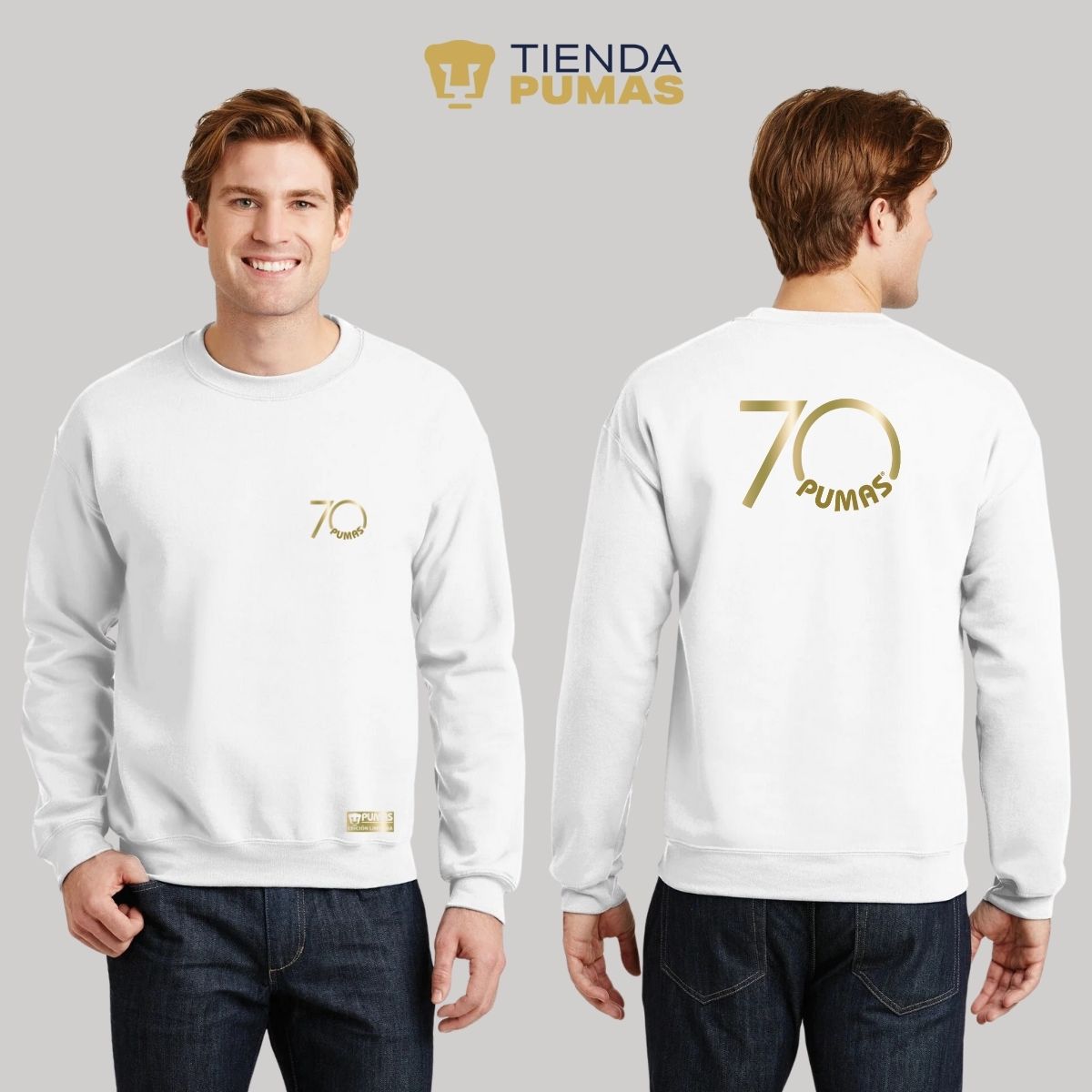 Sudadera Hombre Pumas UNAM 70 Aniversario FYR Edición Limitada 4