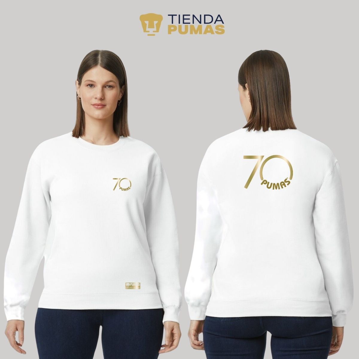 Sudadera Mujer Pumas UNAM 70 Aniversario FYR Edición Limitada 4