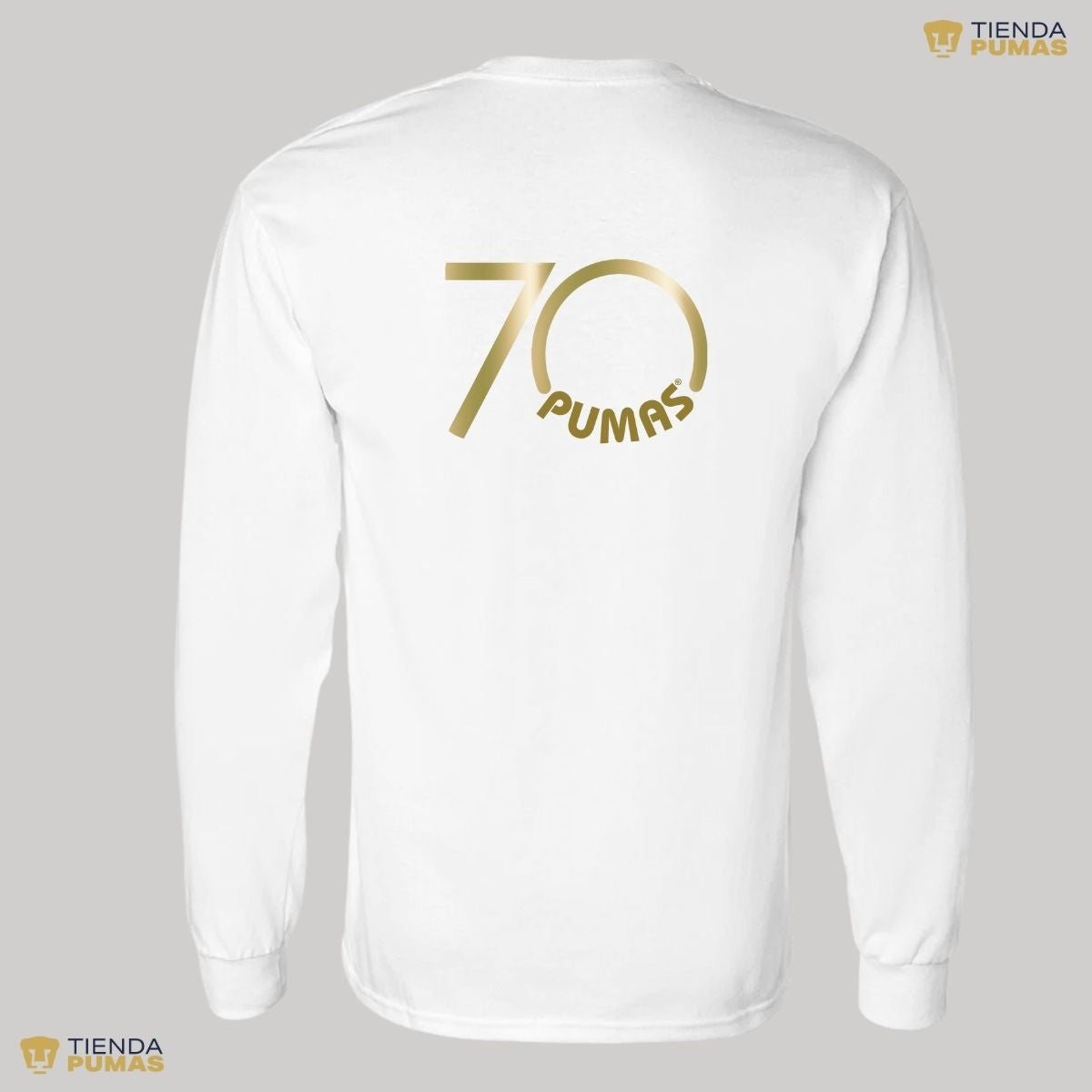 Playera Hombre Pumas UNAM Manga Larga 70 Aniversario FYR Edición Limitada 4