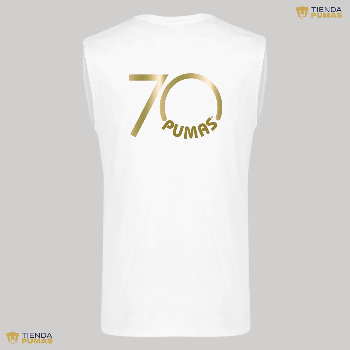 Playera Hombre Pumas UNAM Sin Manga 70 Aniversario FYR Edición Limitada 4