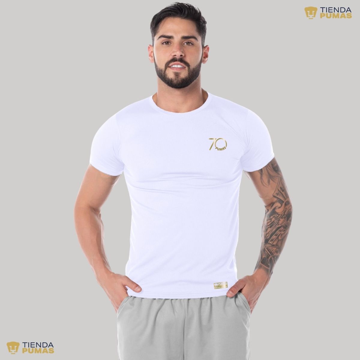 Playera Transpirable Hombre Pumas UNAM 70 Aniversario FYR Edición Limitada 4