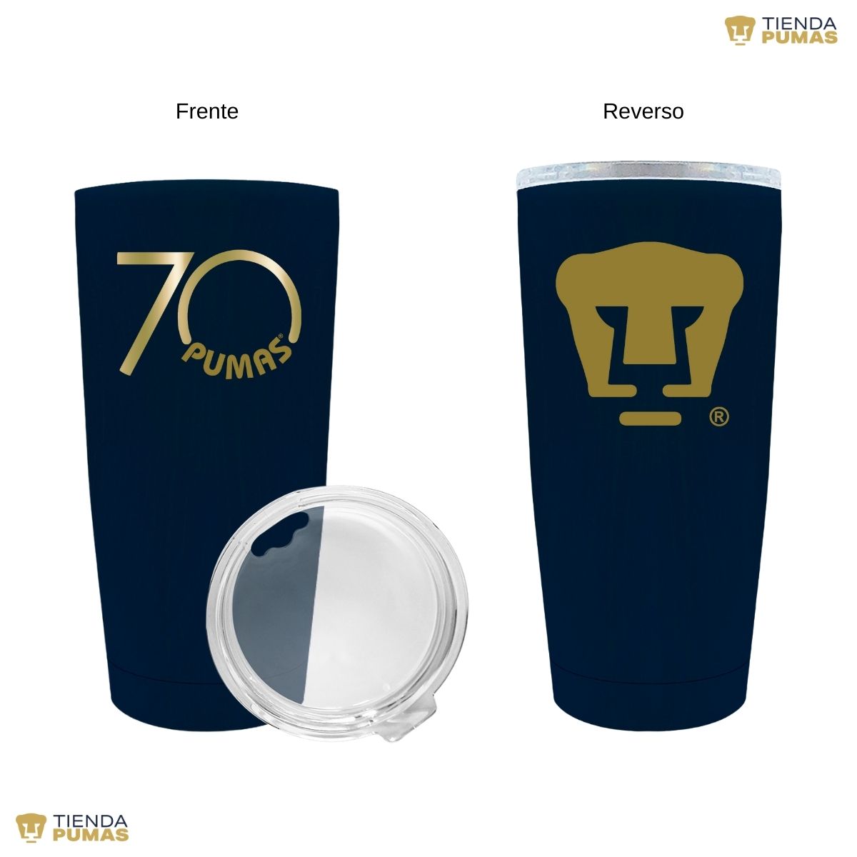 Termo 20 Oz Pumas UNAM 70 Aniversario FYR Edición Limitada 4