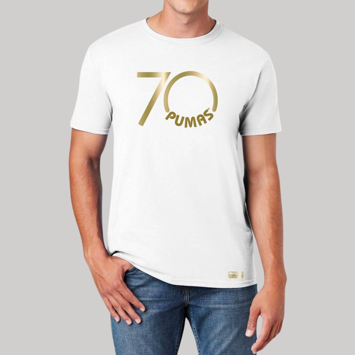 Playera Hombre Pumas UNAM 70 Aniversario Fte Edición Limitada 4