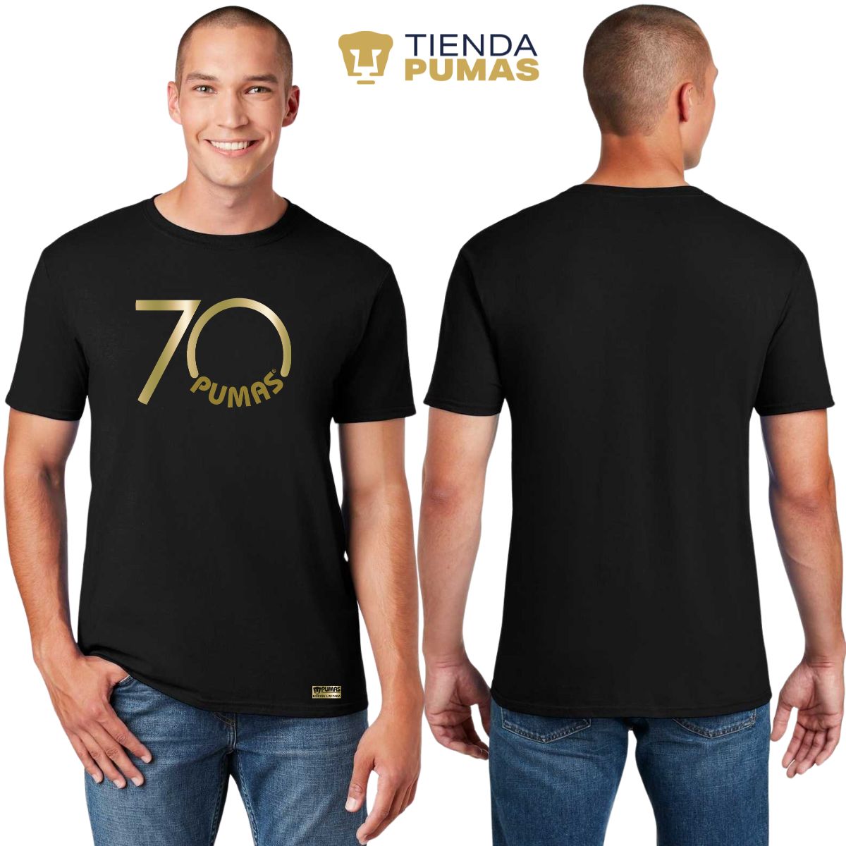 Playera Hombre Pumas UNAM 70 Aniversario Fte Edición Limitada 4