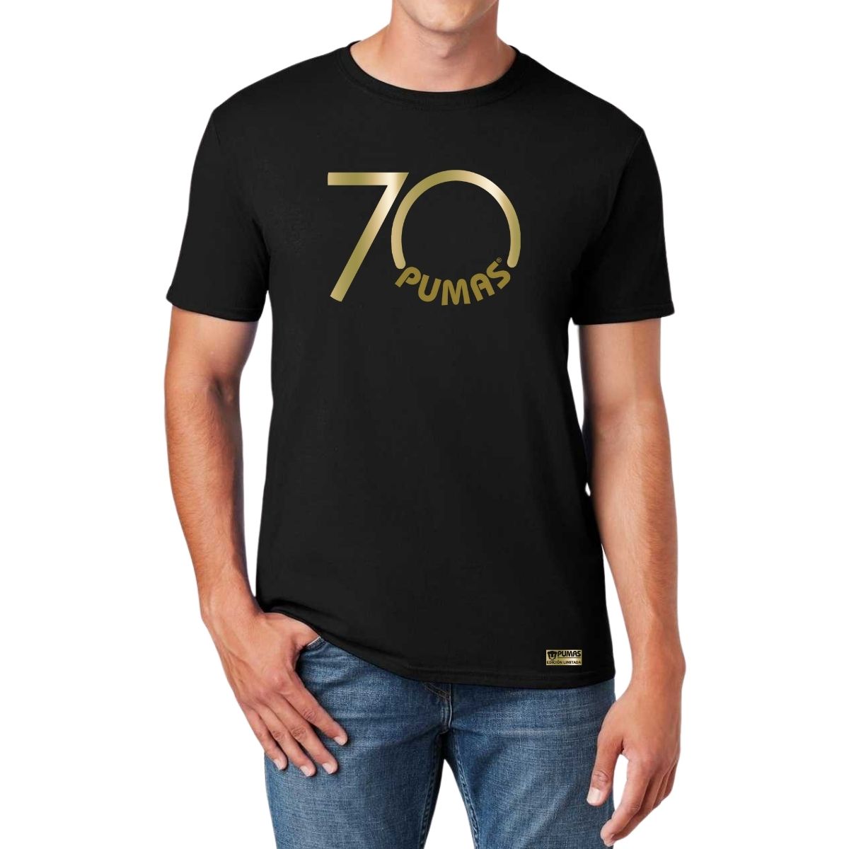 Playera Hombre Pumas UNAM 70 Aniversario Fte Edición Limitada 4