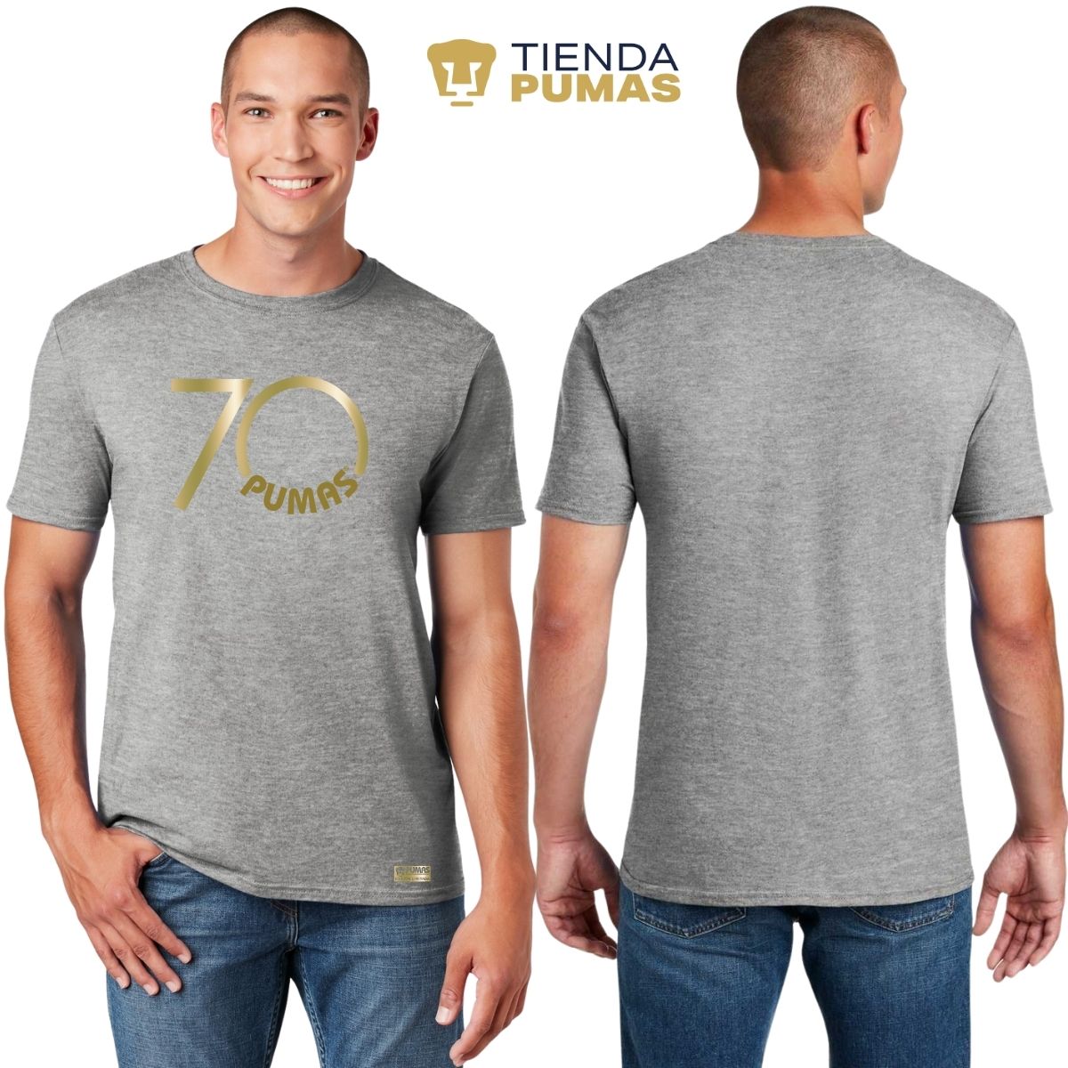 Playera Hombre Pumas UNAM 70 Aniversario Fte Edición Limitada 4