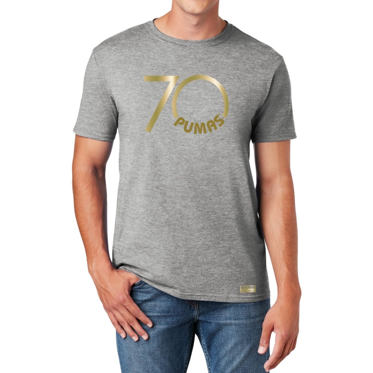 Playera Hombre Pumas UNAM 70 Aniversario Fte Edición Limitada 4