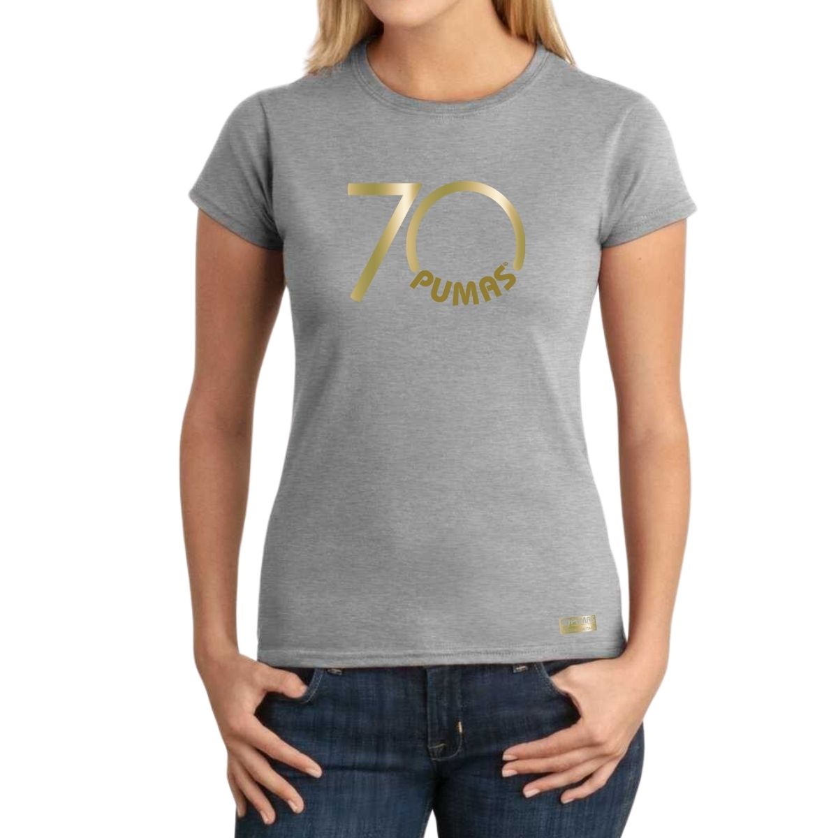 Playera Mujer Pumas UNAM 70 Aniversario Fte Edición Limitada 4