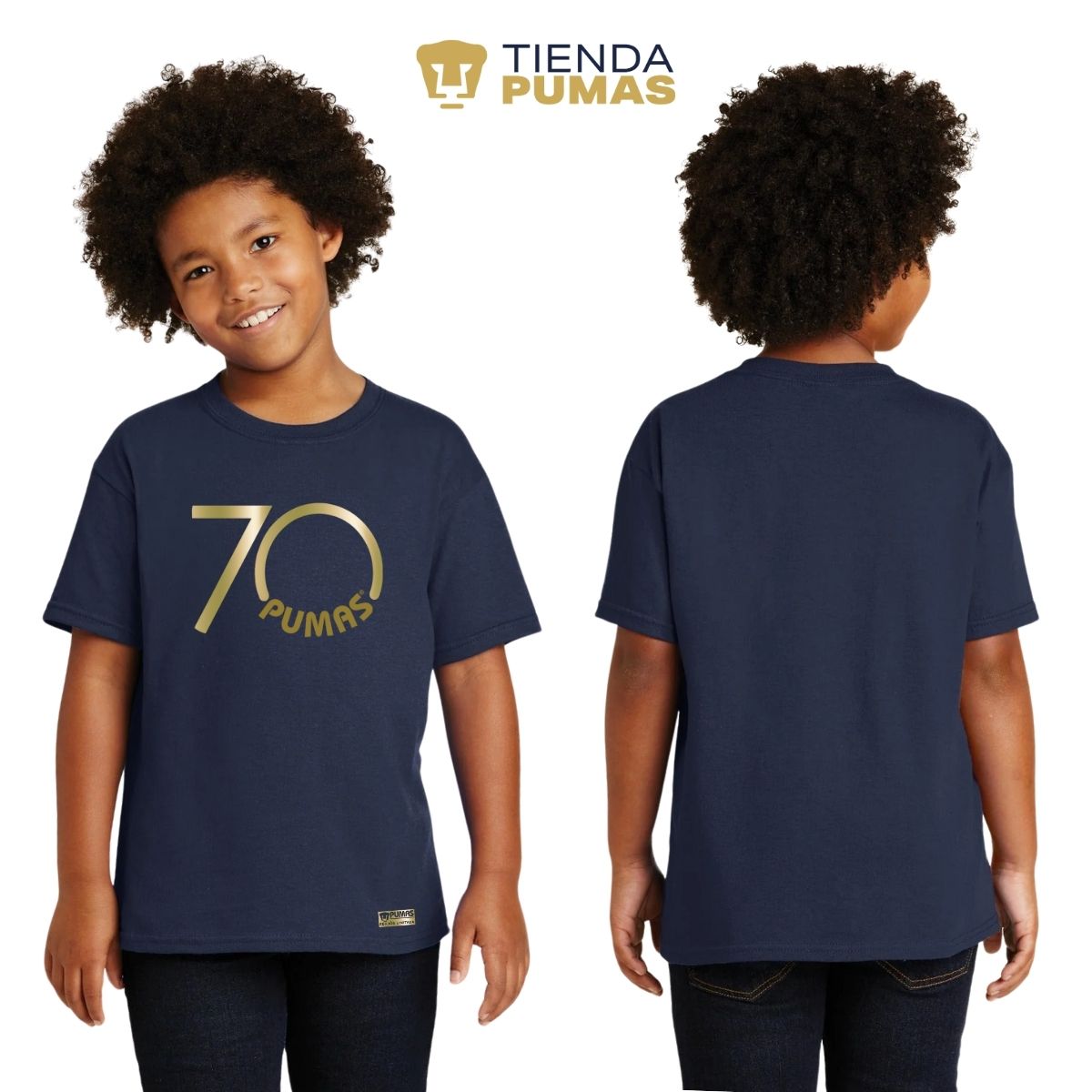 Playera Niños Pumas UNAM 70 Aniversario Fte Edición Limitada 4